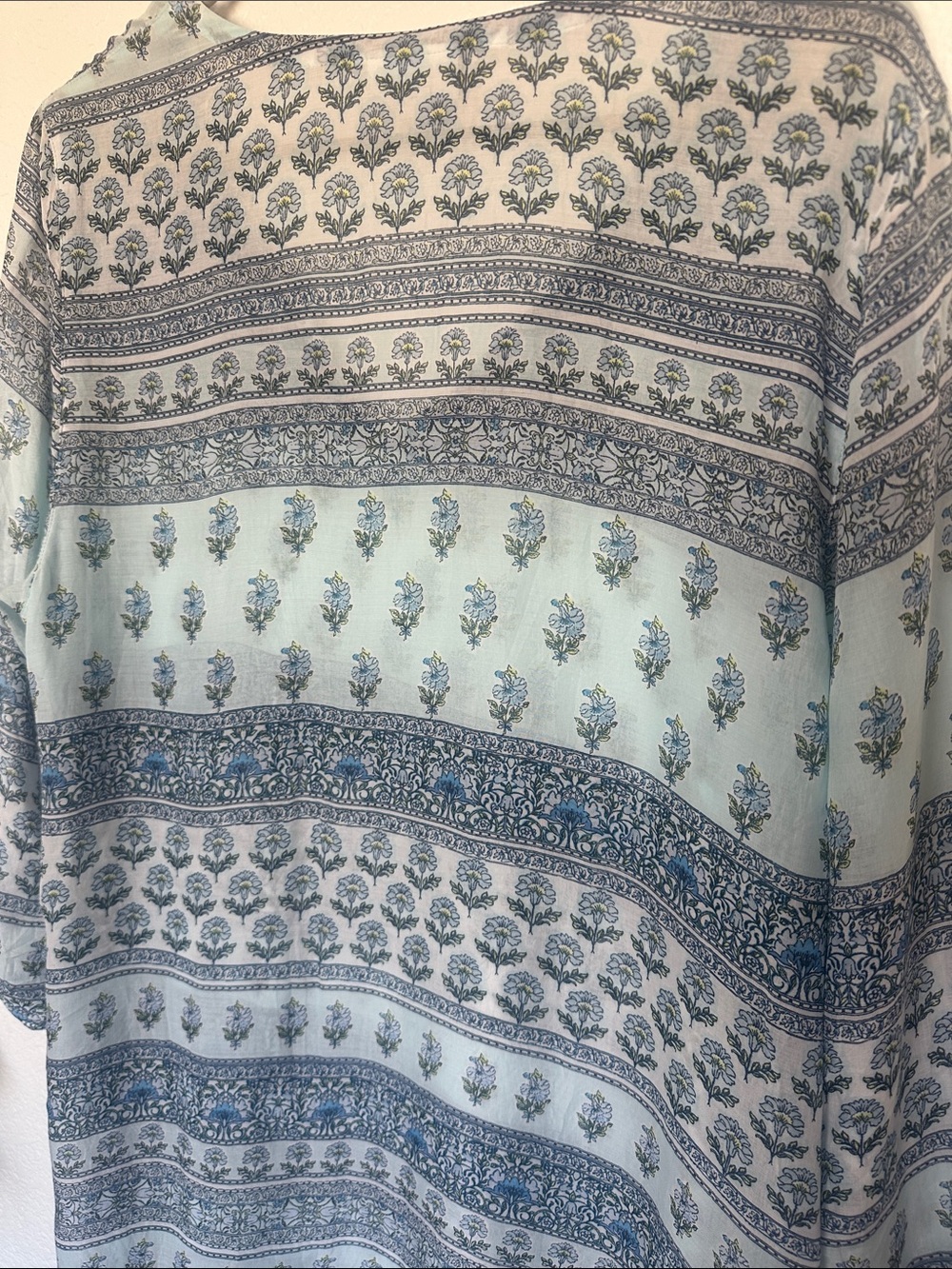 J. Jill Light Blue and Navy Floral Tunic - Picture 9 of 9